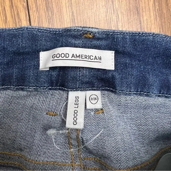 NEW Good American Good Legs in BLUE122, Athletic Stripe - Picture 5 of 11